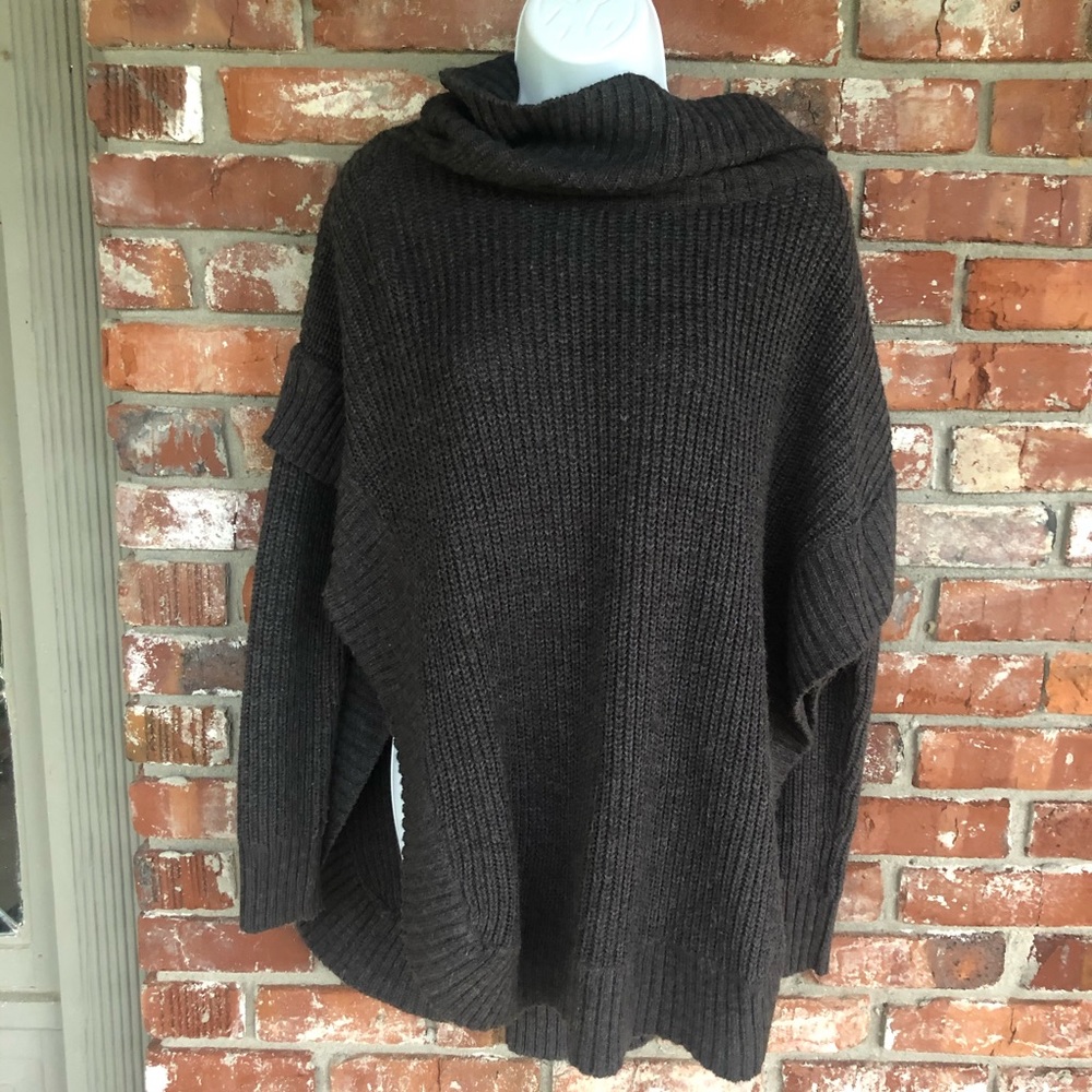RD Style black long sleeve cowlneck sweater size M - Picture 9 of 10